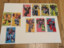vtg 10x 1985 Takara Japan Transformers Menko Card Lot Blaster Rookie picture