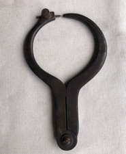 Antique Outside Calipers 6 x 4 Inch Heavy Cast Metal Tool w/ Adjustable Tip picture