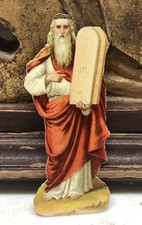 Antique Die Cut Moses w/ Tablet Stones Judaica Scrap L3 picture
