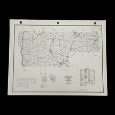 VTG Vernon County Map Wisconsin Department of Transportation Highways 1974 Roads picture