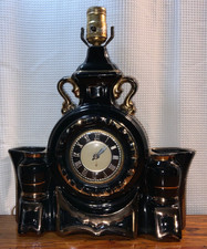 VTG LANSHIRE Clock Self Starting 14.5’’x 12’’ 1950s Parts Only picture