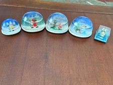 Vintage Mid-Century Christmas Snow Globes (Lot of 5) picture