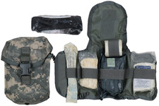 NEW Complete US Army Molle IFAK Individual First Aid Kit Pouch ACU w Compontents picture