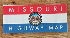 Vintage Missouri Map 1957 Official Highway Department Folding Foldout Tourist MO picture