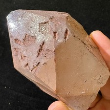 Natural Etched Quartz Point Specimen Heal Himalayan Crystal Raw Mineral Reiki picture