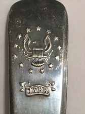 Vtg Souvenir Spoon US Collectible 1788 New York Bicentennial 1776-1976 picture