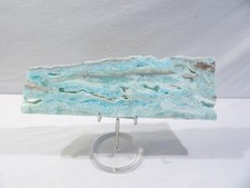 Hemimorphite Crystal Slice Raw Blue Hemimorphite Slab Mineral Specimen 9.25