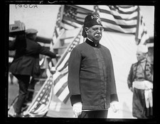 Photo:Shriner 1923 June Masonic Man Fez American Flags Ceremony picture