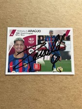 Ronald Araújo, Uruguay 🇺🇾 FC Barcelona 2023/24 Panini hand signed picture