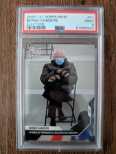 BERNIE SANDERS 2020 Topps Now Election #21 Mittens RC Rookie Card PSA 9 picture