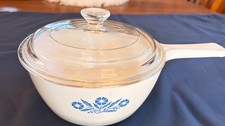 Vintage Corning Ware Blue Cornflower P-82-B Menu-Ette 1.5 Pt Saucepan Pristine picture