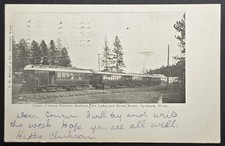1908 Coeur d’Alene Electric Railway Spokane WA Interurban Train F.B. Wright picture