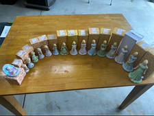 Enesco Growing Up Birthday Girls Ceramic Figurines Mixed Lot, Boxed (1981/83) picture