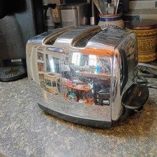 VINTAGE 1950s Sunbeam T-20C Radiant Control Chrome Toaster Auto drop Tested NICE picture