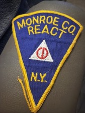 Monroe County REACT NY Civil Defense Patch - Emergency Radio Communications🔥🔥 picture