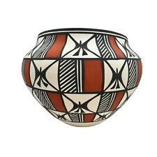 Native American Pottery Acoma Handmade Stunning Work Beautiful Vase K Joe picture