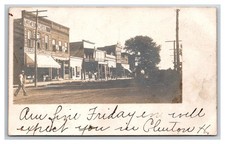 RPPC ~ OSCEOLA MO ~ Main street view ~ Dry Goods Hardware 1905c picture
