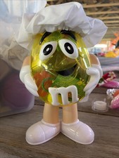 M&M's Yellow Character Chef Hat Collectible Advertising Figurine Candy Nuts picture