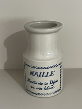 Vintage Stoneware MAILLE Moutarde Jar French Mustard Decor picture