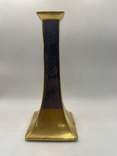 Antique Pickard Etched China B&Co Limoges France 9” Gold Cobalt Blue Vase * picture