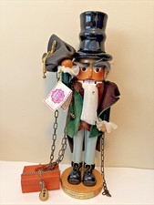 Steinbach Nutcracker w Tag A Christmas Carol Marley’s Ghost Chain FLAW READ picture