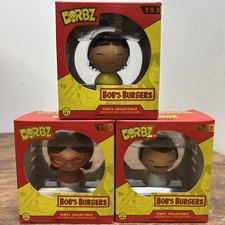 Funko Dorbz Bob's Burgers 3 Pc Set Gene #155, Bob #152 & Linda #153 New In Box picture