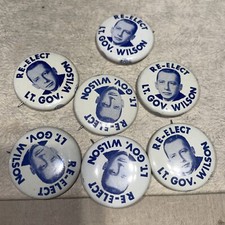 1960s Re-elect Lt. Gov. Charles Wilson of NY on ticket w/ Gov. Rockefeller 7/8