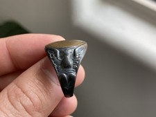 Original WW2 Sterling Silver US Army GI Ring WWII Militaria picture