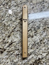 Vintage Handcrafted Wooden Mezuzah Case With Carved Shin Traditional READ picture