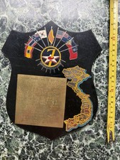 Original Vietnam War USAF 7th Air Force Beercan Presentation Plaque Theater Made picture
