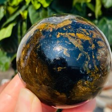 291g Natural Rare Pietrsite Crystal ball Quartz Sphere Healing picture
