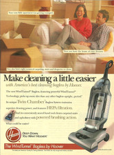 2001 Hoover WindTunnel Bagless Vacuum Cleaner vintage Print AD Advertisement A picture