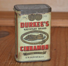 Vintage 1920's Durkee's Cinnamon Spice Tin picture