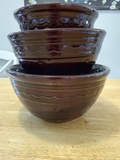 Set of 3 Vintage MAR-CREST NESTING BOWLS - Daisy Dot - 7