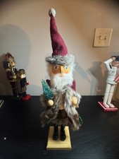 Santa Nutcracker with Tall Pointed Hat ~14