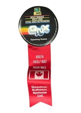 Vtg Quantum Software QNX Operating System Computer Advertising Pin Button 3.5