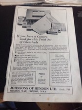 73-3 Ephemera 1949 Advert Johnsons Of Hendon Ltd Hendon Way picture