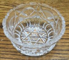 Vintage Cut & Pressed Glass Round Relish, Candy Dish 4 5/8