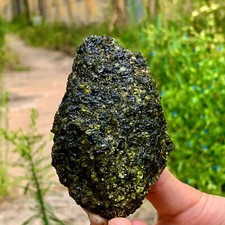 169G Natural and rare beautiful museum grade olive green olivine crystal picture