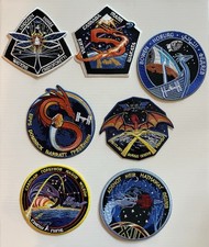 7 Authentic NASA SpaceX Mission Patch Collection - Crew 4, 5, 6, 8, 9, 10, 12 picture