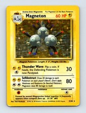 Magneton #9 Base Pokemon Card DMG picture