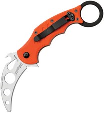 Fox Small Karambit Trainer Orange G10 Folding Bohler N690 Pocket Knife 599TK picture
