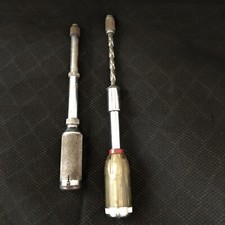 Pair of Vintage Stanley Yankee No.41 & No.633H Spiral Push Drill W/9 bits. picture