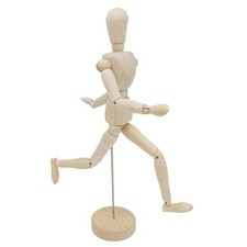 12'' Wooden Artists Manikin, Sketching Drawing Articulated Jointed Mannequin,... picture
