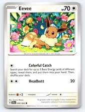 Eevee 050/064 Common Shrouded Fable Pokemon Lightly Played picture