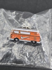 Rare Nike Orange VW Van Enamel Lapel Pin Volkswagen Swoosh Vtg picture