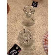 24% Lead crystal glass holders, Made in the USA. picture