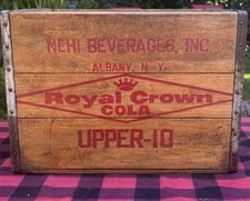 Hard To Find Vintage Royal Crown cola Soda Crate NEHI Beverages SUPER CLEAN picture