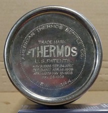Antique American Thermos Bottle Co. New York Metal Thermos. 1908 and 1910 1st 4 picture