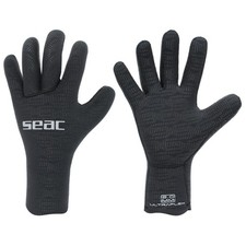 SEAC Ultraflex 2mm Neoprene Diving Gloves, Black, Small, Anti-Slip Spearfishing picture